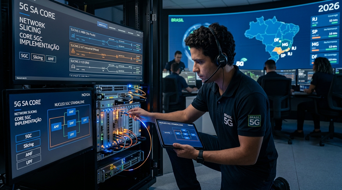 5G Standalone no Brasil em 2026: Como Implementar Core 5GC e Network Slicing na  | EuNerd