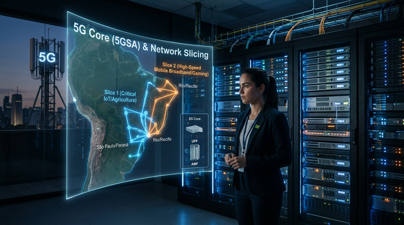5G Standalone no Brasil em 2026: Como Implantar Core 5GC e Network Slicing em Pr | EuNerd