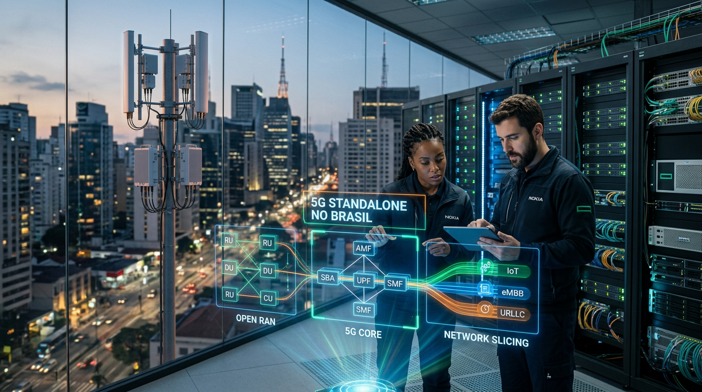 5G Standalone no Brasil em 2026: Como Implementar Core 5G com Open RAN e Network | EuNerd