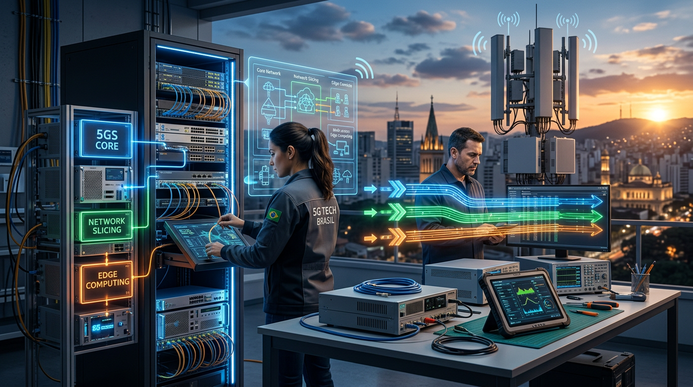 5G Standalone no Brasil em 2026: Como Implementar Core, Slicing e Edge na Prátic | EuNerd