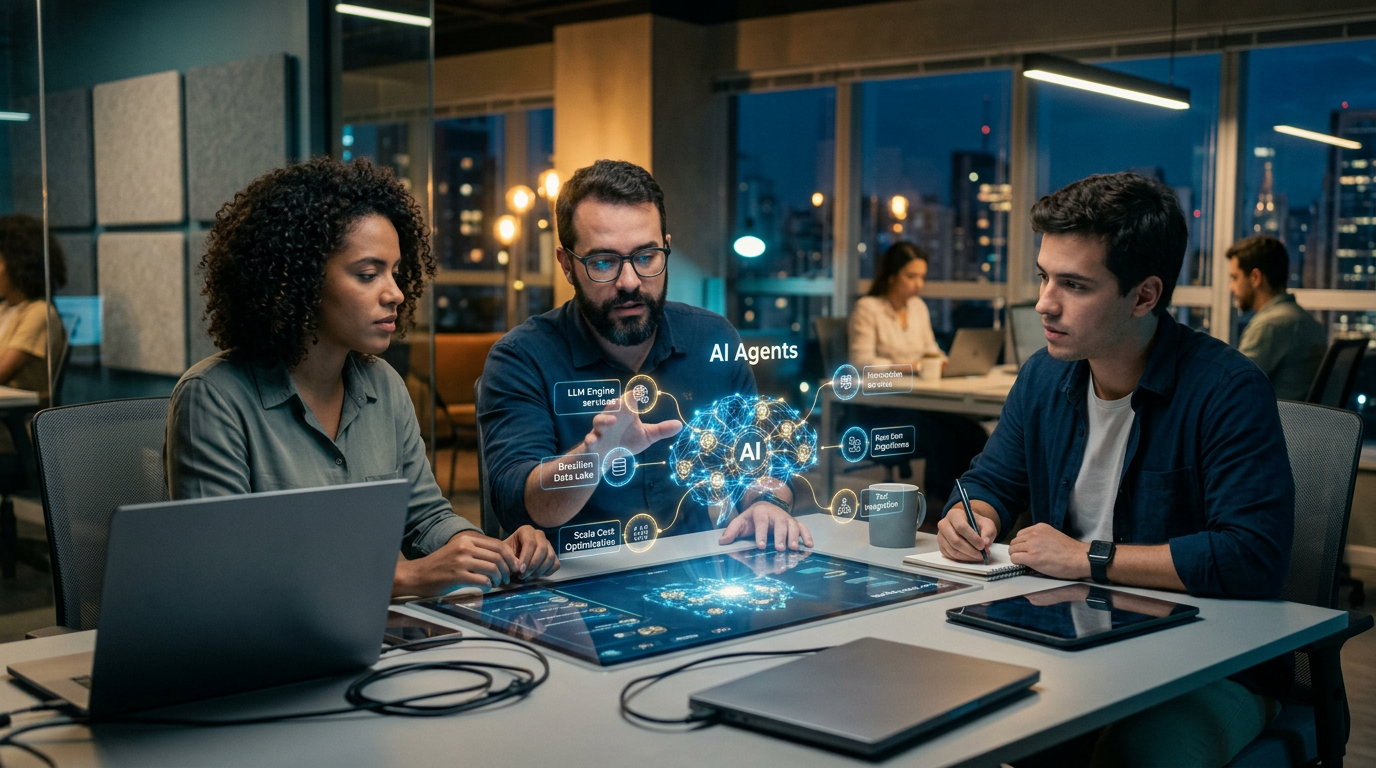AI Agents nas startups brasileiras em 2026: arquitetura, custos e como dominar a | EuNerd