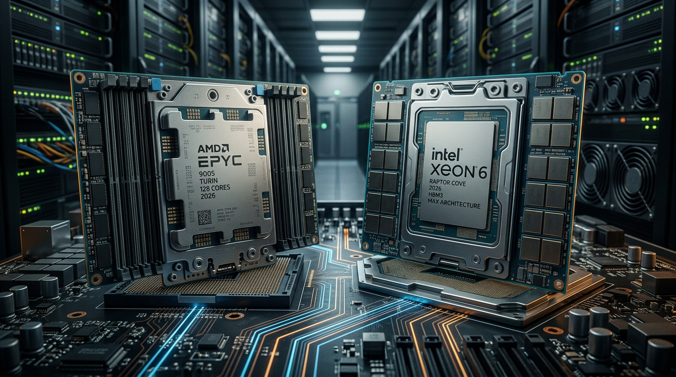 AMD EPYC 9005 “Turin” vs Intel Xeon 6: qual CPU domina datacenters em 2026? | EuNerd