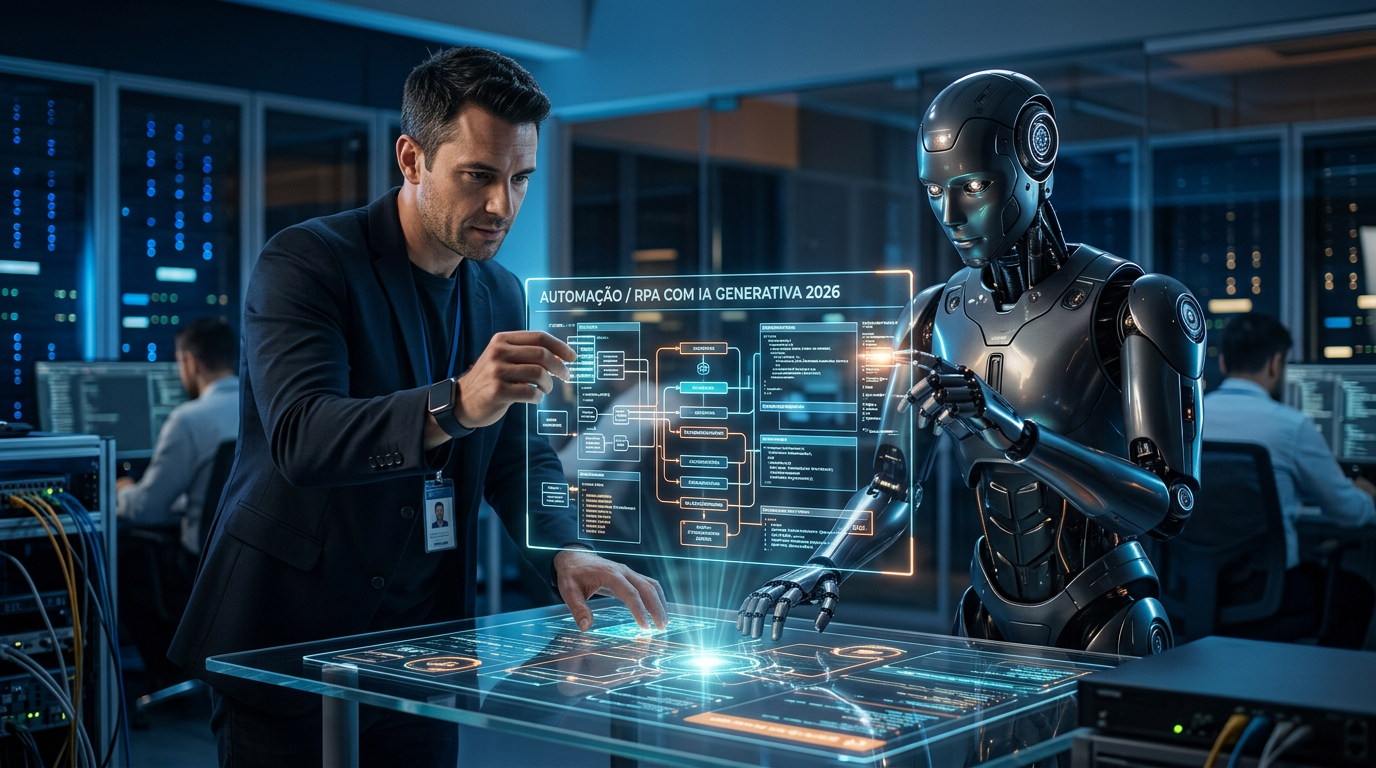 Automação e RPA com IA Generativa em 2026: O Novo Padrão que Está Redefinindo a Carreira em TI | EuNerd