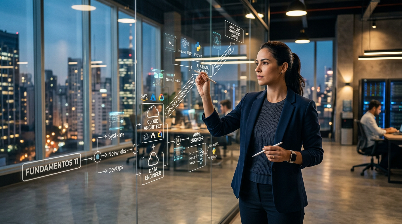Como Estruturar Sua Carreira em TI para IA e Cloud em 2026 (Guia Prático) | EuNerd