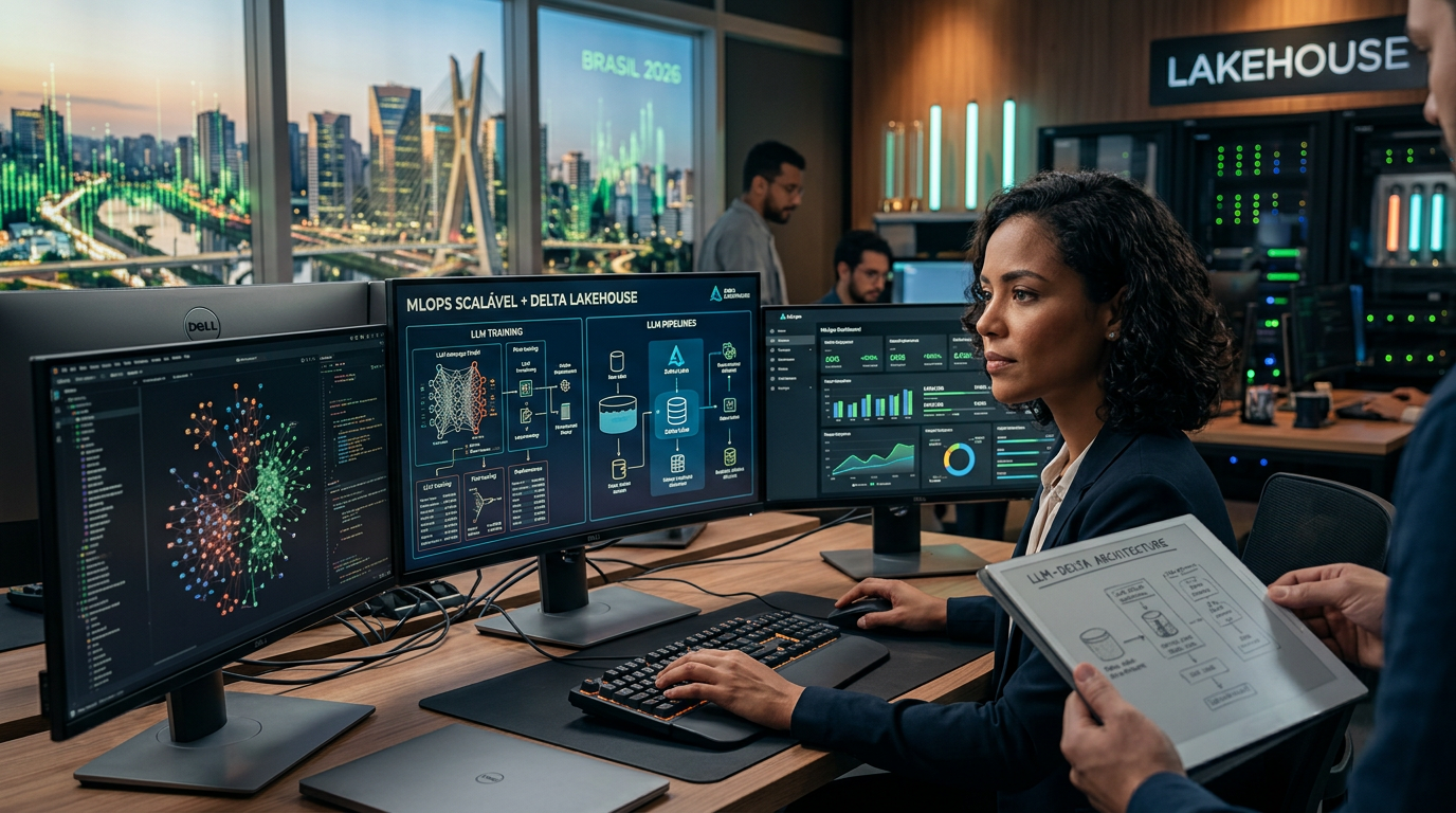 Data Science em 2026: Como Implementar MLOps Escalável com LLMs e Lakehouse no B | EuNerd