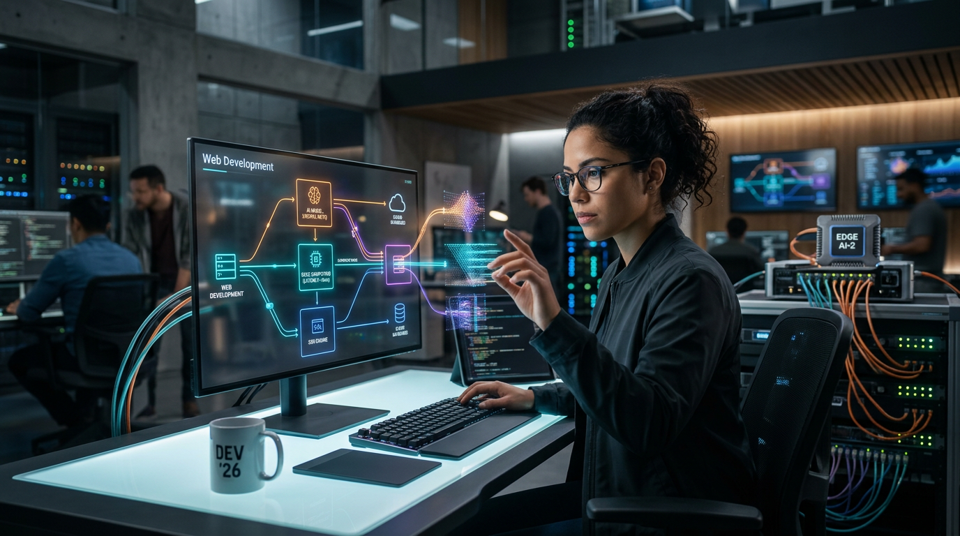 Desenvolvimento Web em 2026: IA, Edge e SSR redefinem o stack moderno | EuNerd