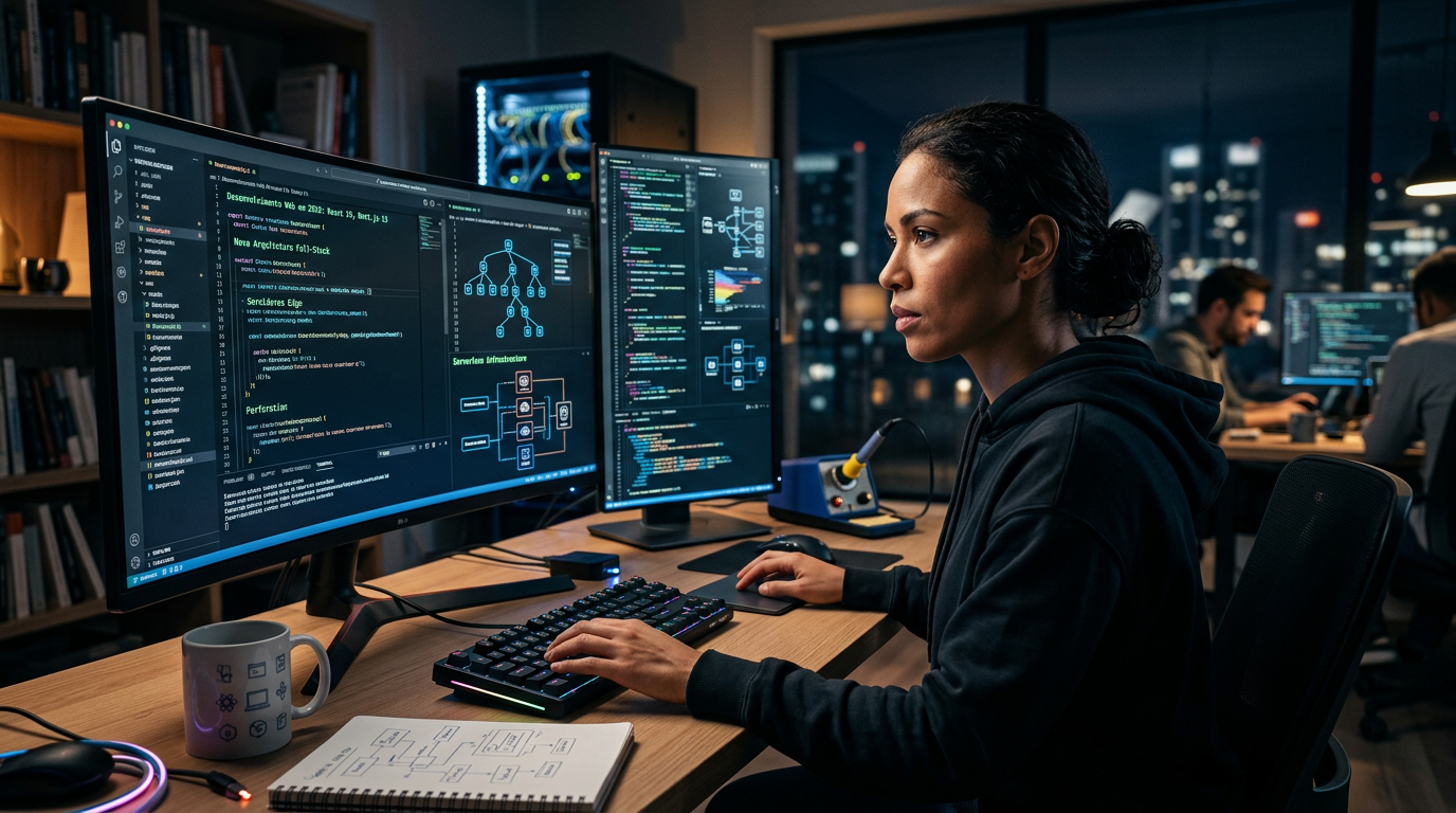 Desenvolvimento Web em 2026: React 19, Next.js 15 e a Nova Arquitetura Full‑Stac | EuNerd