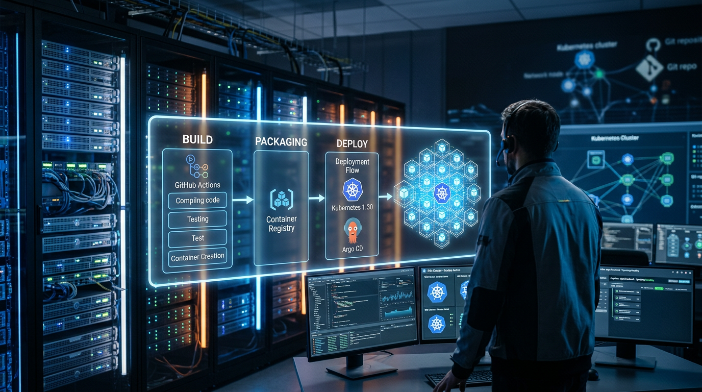 DevOps em 2026: Como Implementar um Pipeline Moderno com Kubernetes 1.30, GitHub | EuNerd