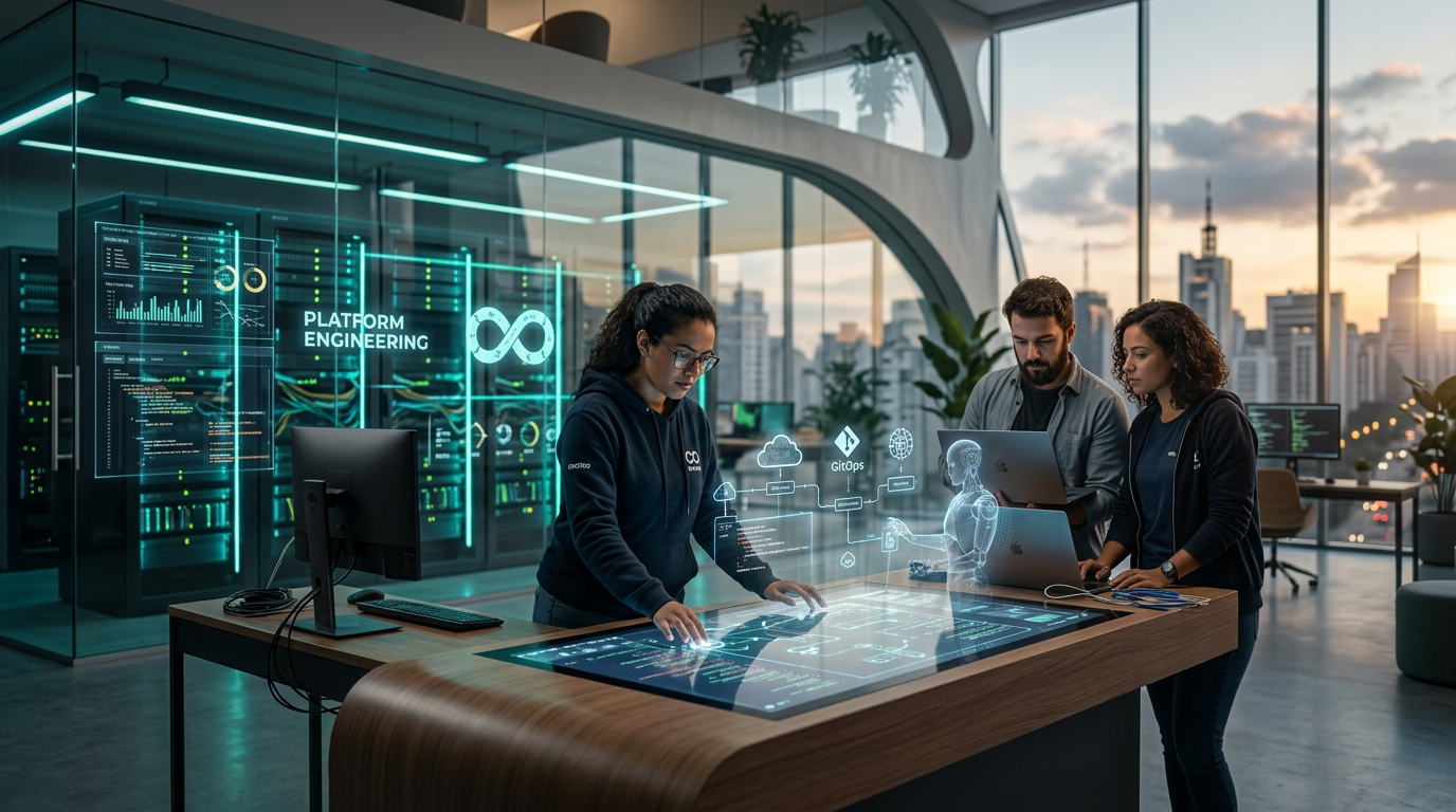 DevOps em 2026: Platform Engineering, GitOps e IA redefinem o jogo nas empresas  | EuNerd