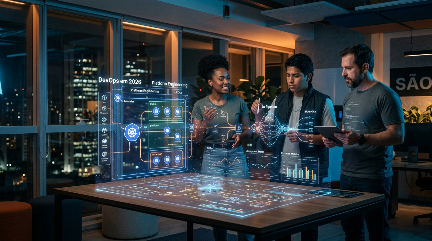 DevOps em 2026: IA, Platform Engineering e GitOps redefinem o jogo no Brasil | EuNerd