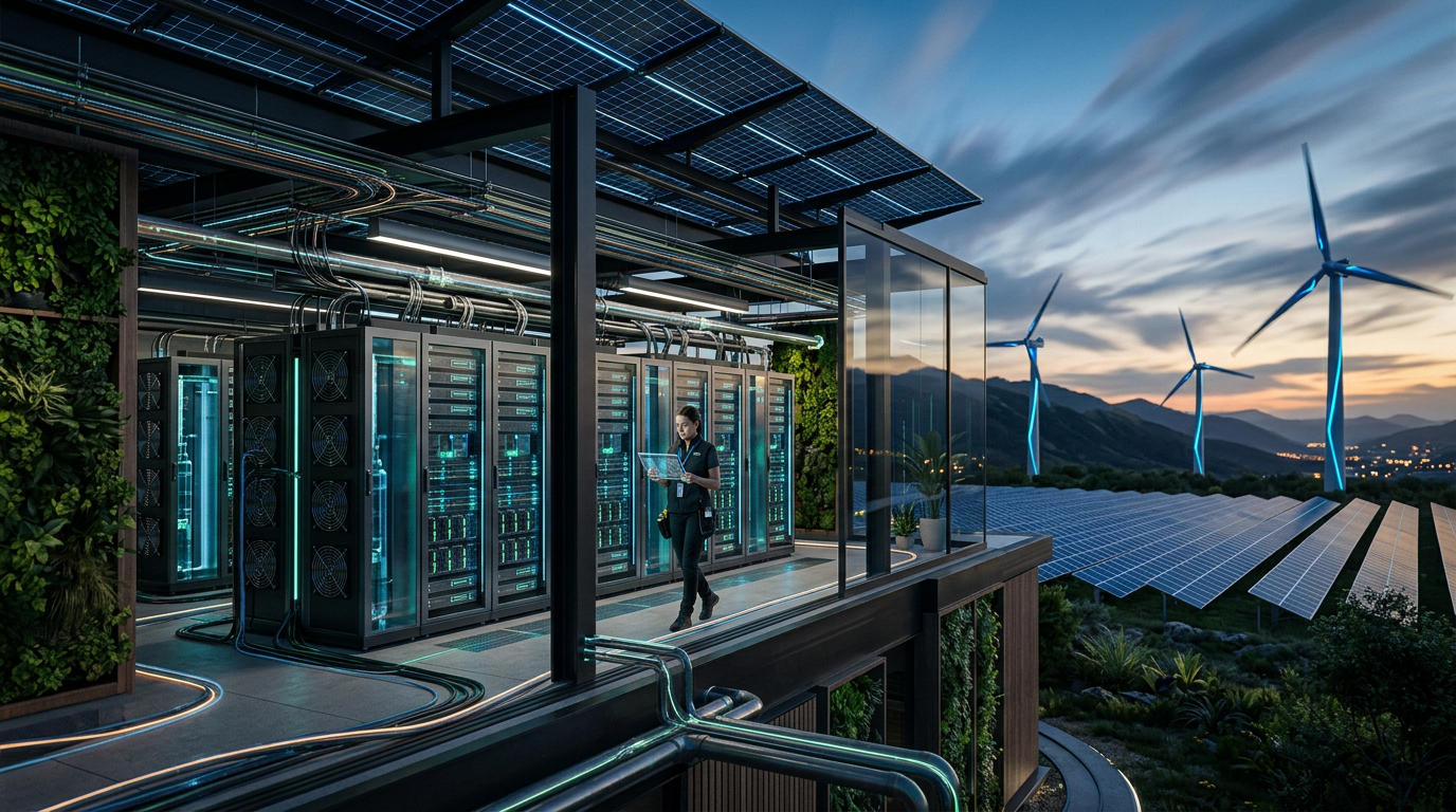 Energia Sustentável para Data Centers: Como Reduzir Custos e Emissões em 2026 | EuNerd