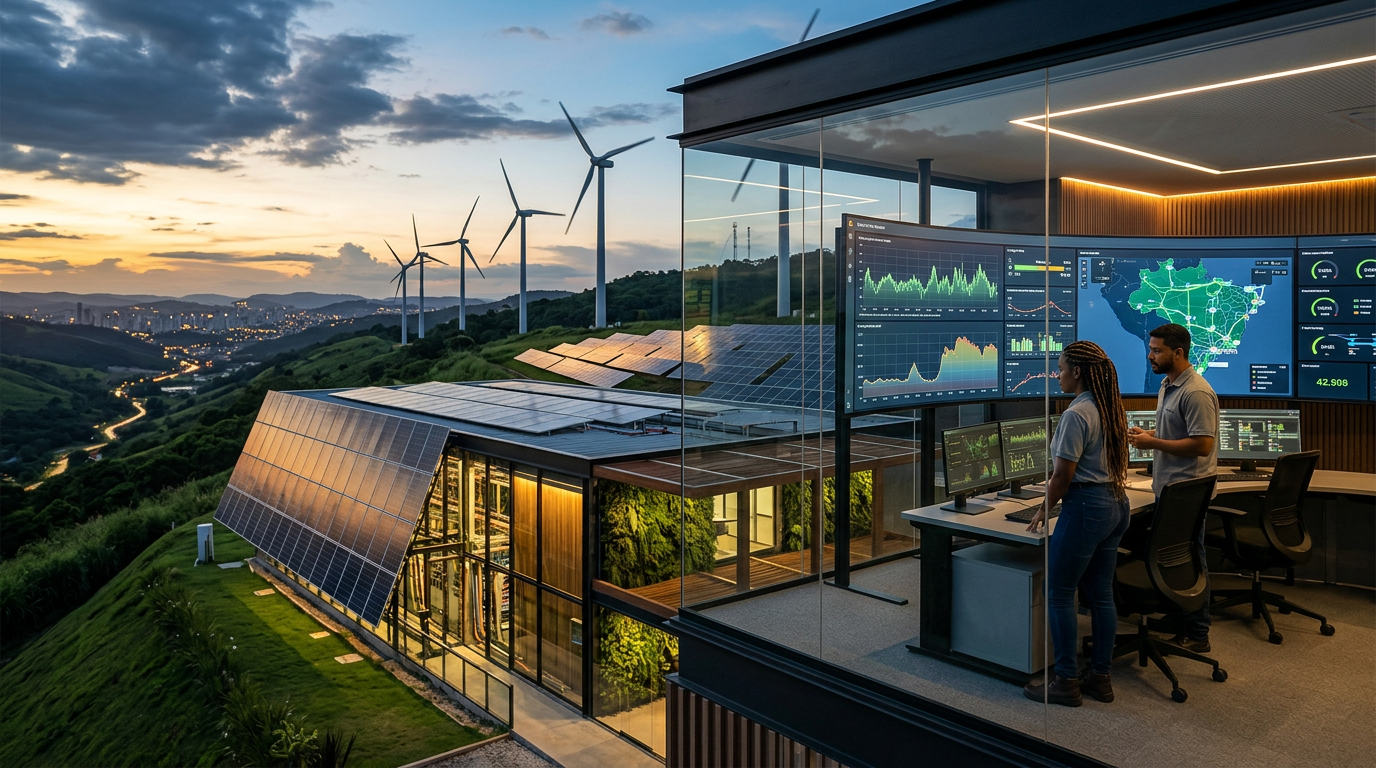 Energia e Tech Sustentável em 2026: como TI virou peça-chave na matriz elétrica | EuNerd