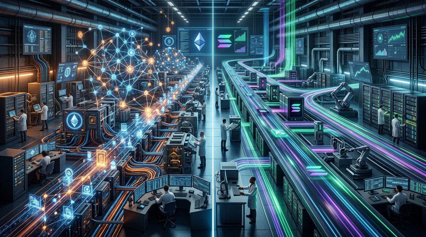 Ethereum vs Solana em 2026: qual blockchain escala melhor para produção? | EuNerd