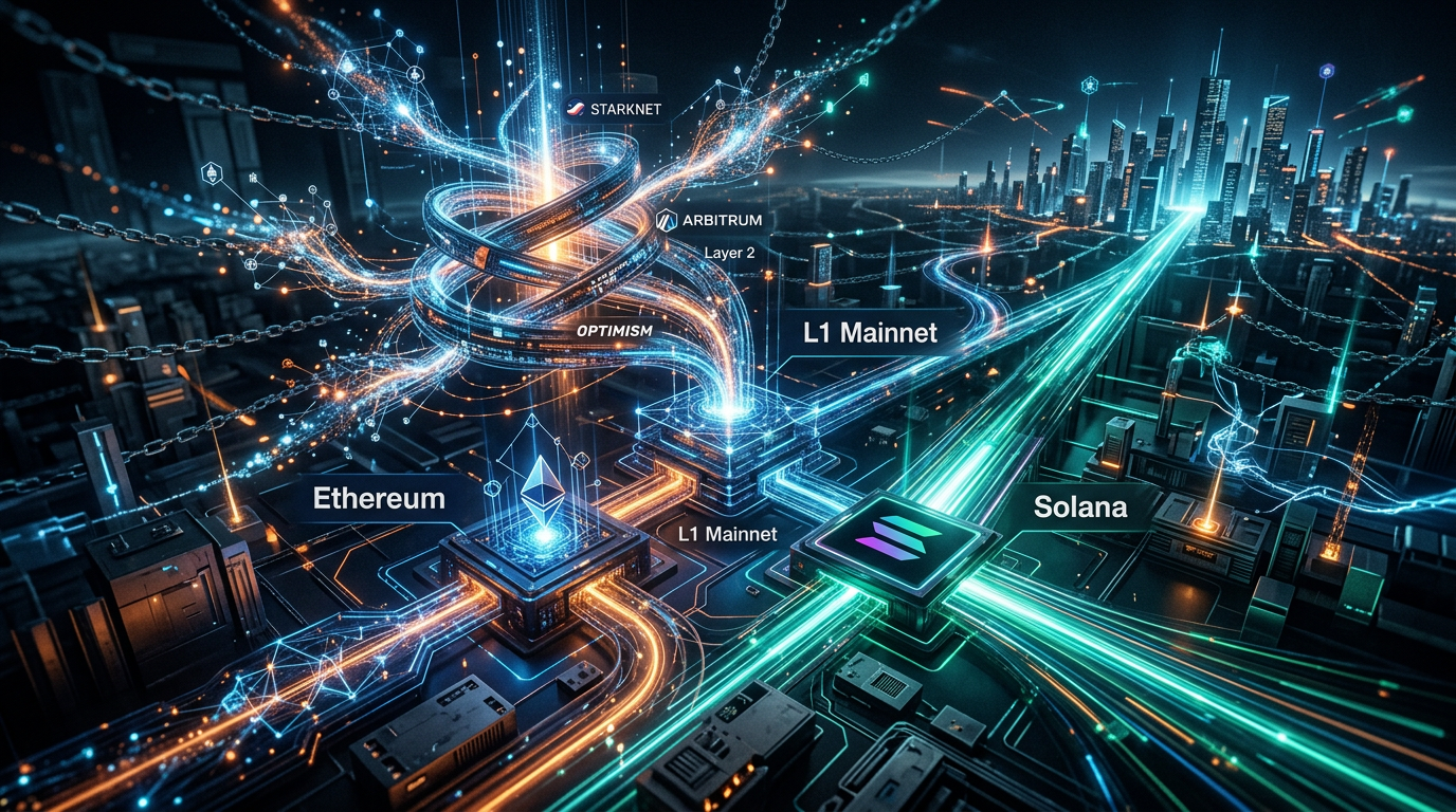 Ethereum vs Solana vs L2 em 2026: Qual Stack Web3 Escala de Verdade? | EuNerd