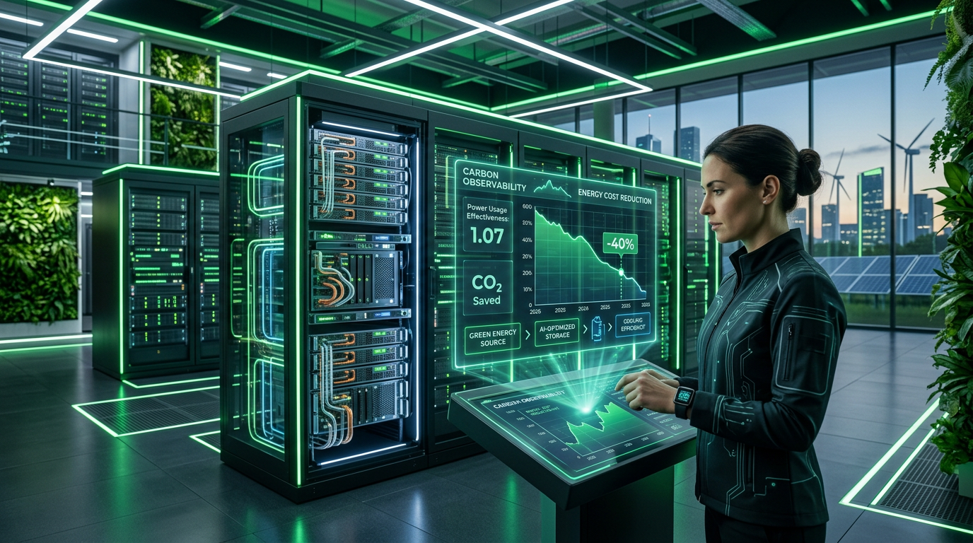Green IT em 2026: Como Reduzir 40% do Custo Energético do Seu Datacenter com Obs | EuNerd