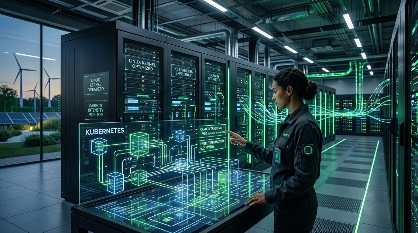 Green IT em Data Centers 2026: Como Reduzir 30% do Consumo Energético com Linux, | EuNerd