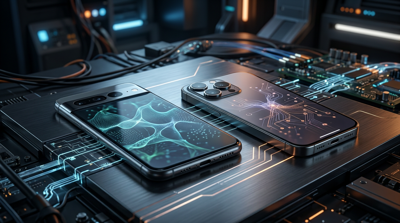 Android 15, iOS 18 e IA On‑Device: o novo campo de batalha dos smartphones corpo | EuNerd