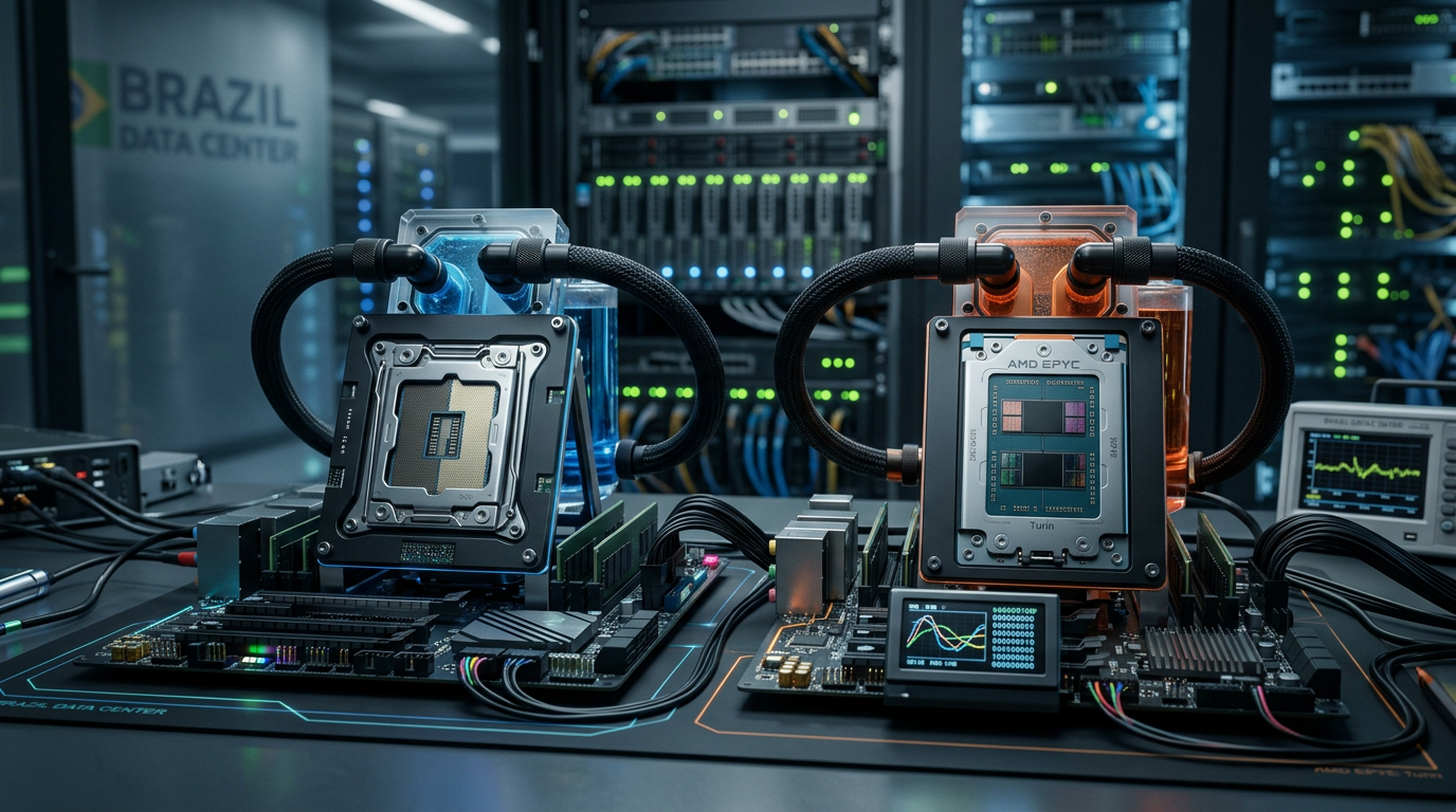 Intel Xeon 6 vs AMD EPYC Turin: Benchmarks 2026 redefinem data centers no Brasil | EuNerd