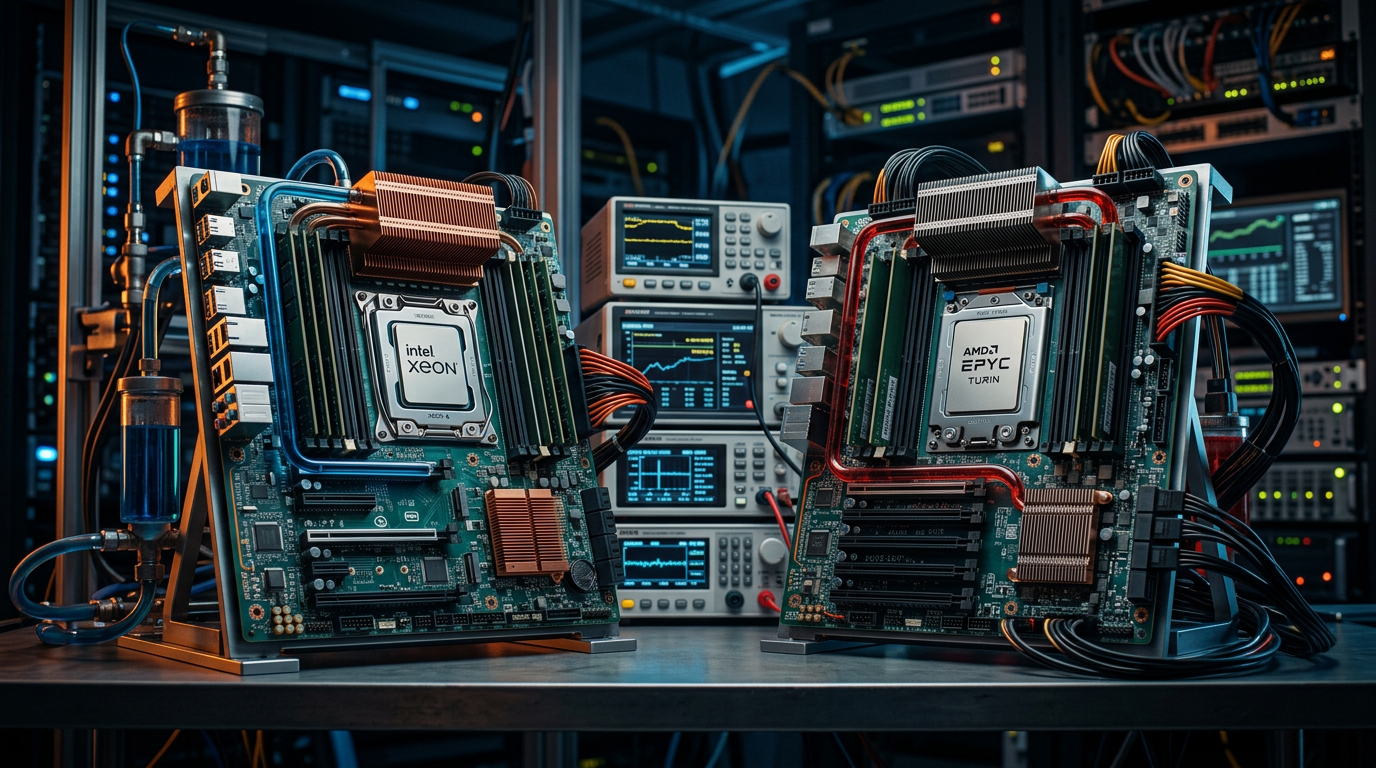 Intel Xeon 6 vs AMD EPYC Turin: Benchmarks Reais 2026 para Datacenter e IA | EuNerd