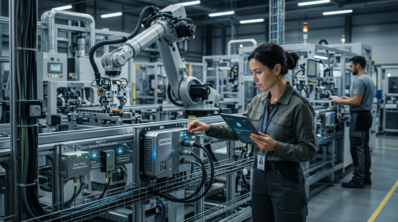 IoT Industrial em 2026: Como Implementar Edge + MQTT 5 com Segurança Zero Trust | EuNerd