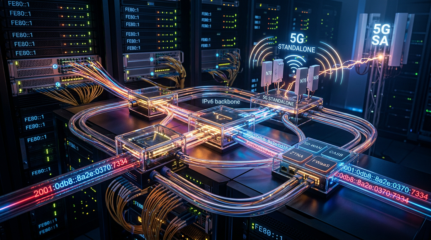 IPv6, 5G Standalone e SASE: o novo padrão de redes em 2026 | EuNerd