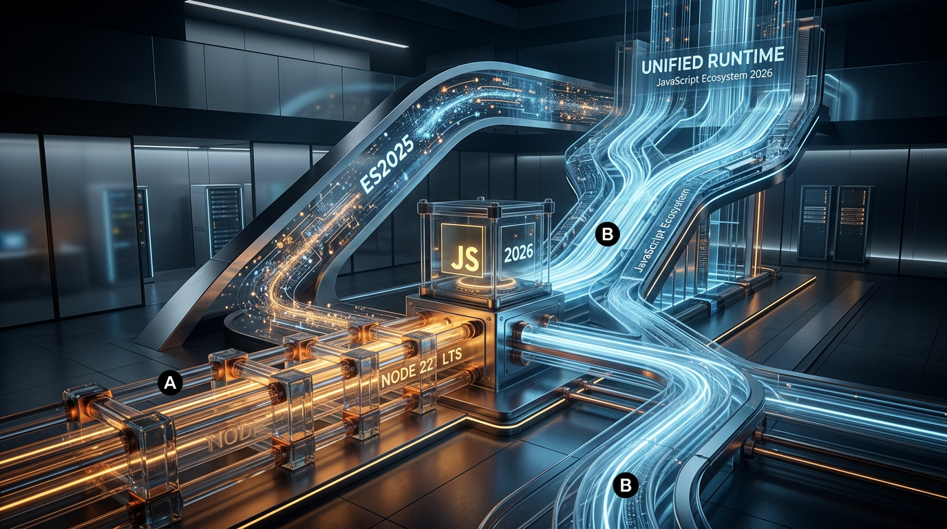 JavaScript em 2026: Node 22 LTS, ES2025 e a Nova Era do Runtime Unificado | EuNerd
