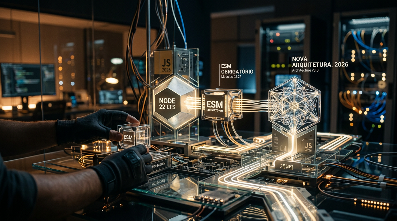 JavaScript em 2026: Node 22 LTS, ESM obrigatório e a nova arquitetura que define | EuNerd
