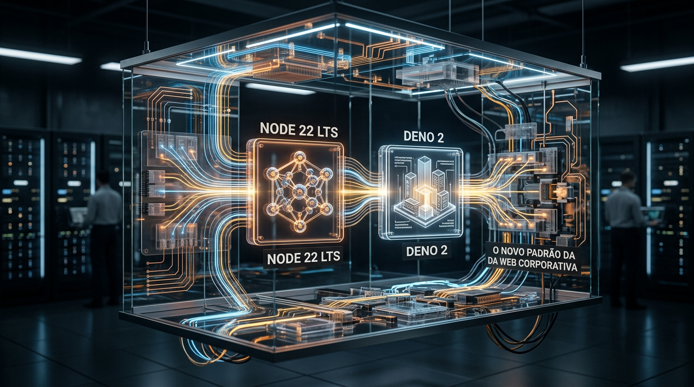 JavaScript em 2026: Node 22 LTS, Deno 2 e o Novo Padrão da Web Corporativa | EuNerd