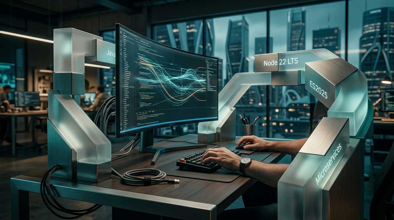 JavaScript em 2026: Node 22 LTS, ES2025 e a nova arquitetura full stack que você | EuNerd