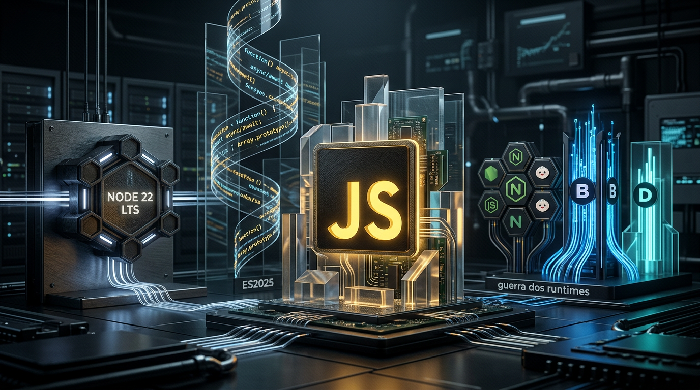 JavaScript em 2026: o que muda com Node 22 LTS, ES2025 e a nova guerra dos runtimes | EuNerd