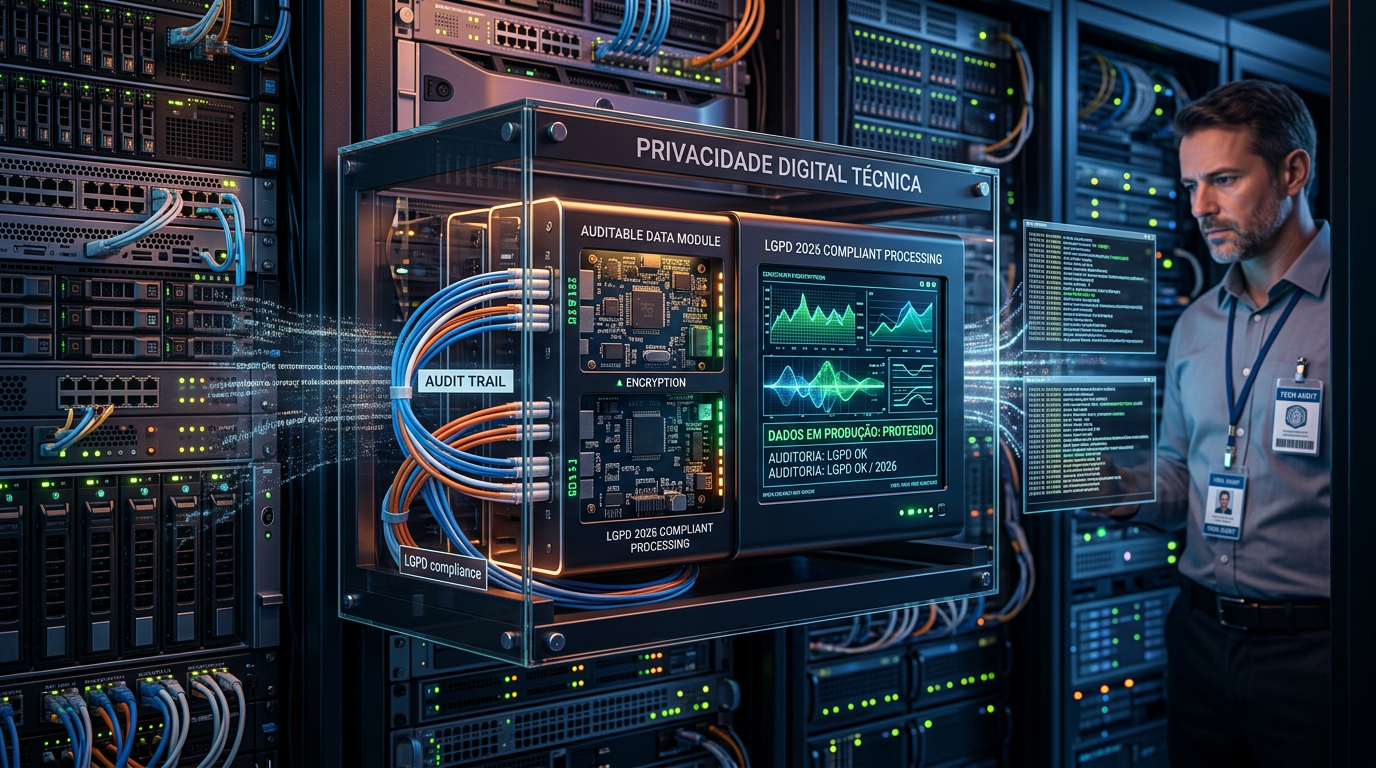 LGPD 2026: Como Implementar Privacidade Digital Técnica e Auditável em Produção | EuNerd