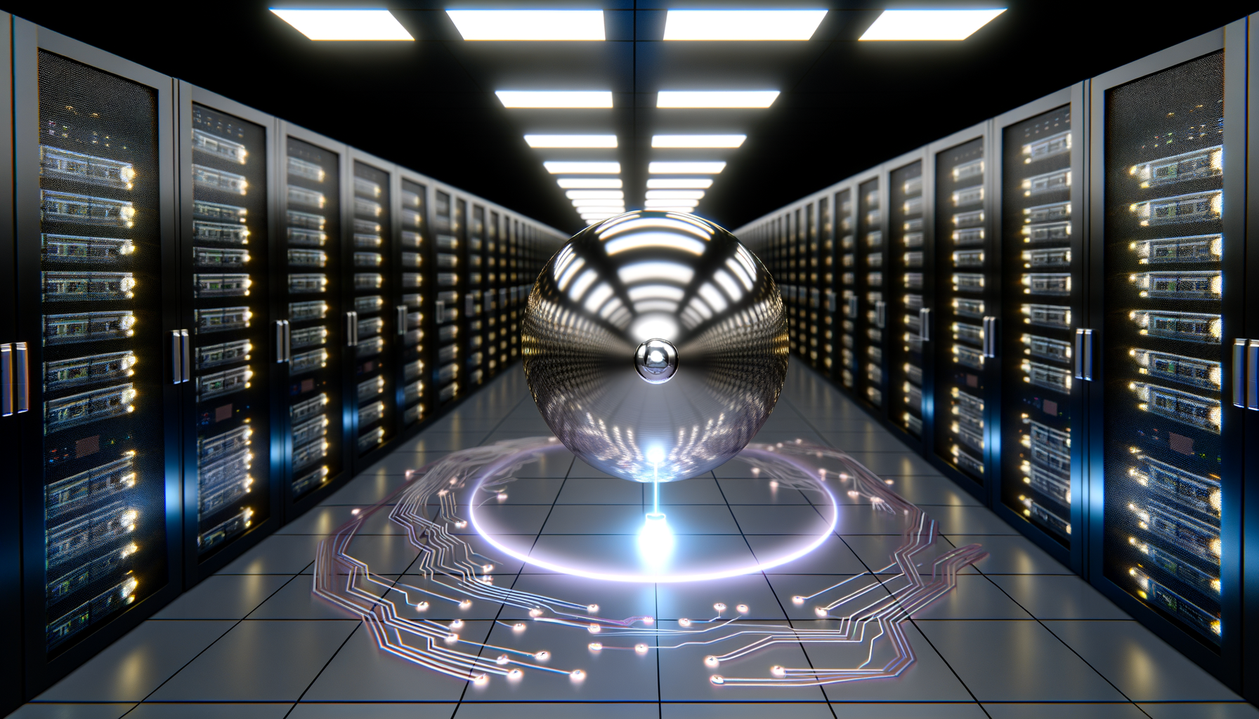 Representação visual do kernel Linux 6.9–6.13 em ambiente de data center moderno em 2026