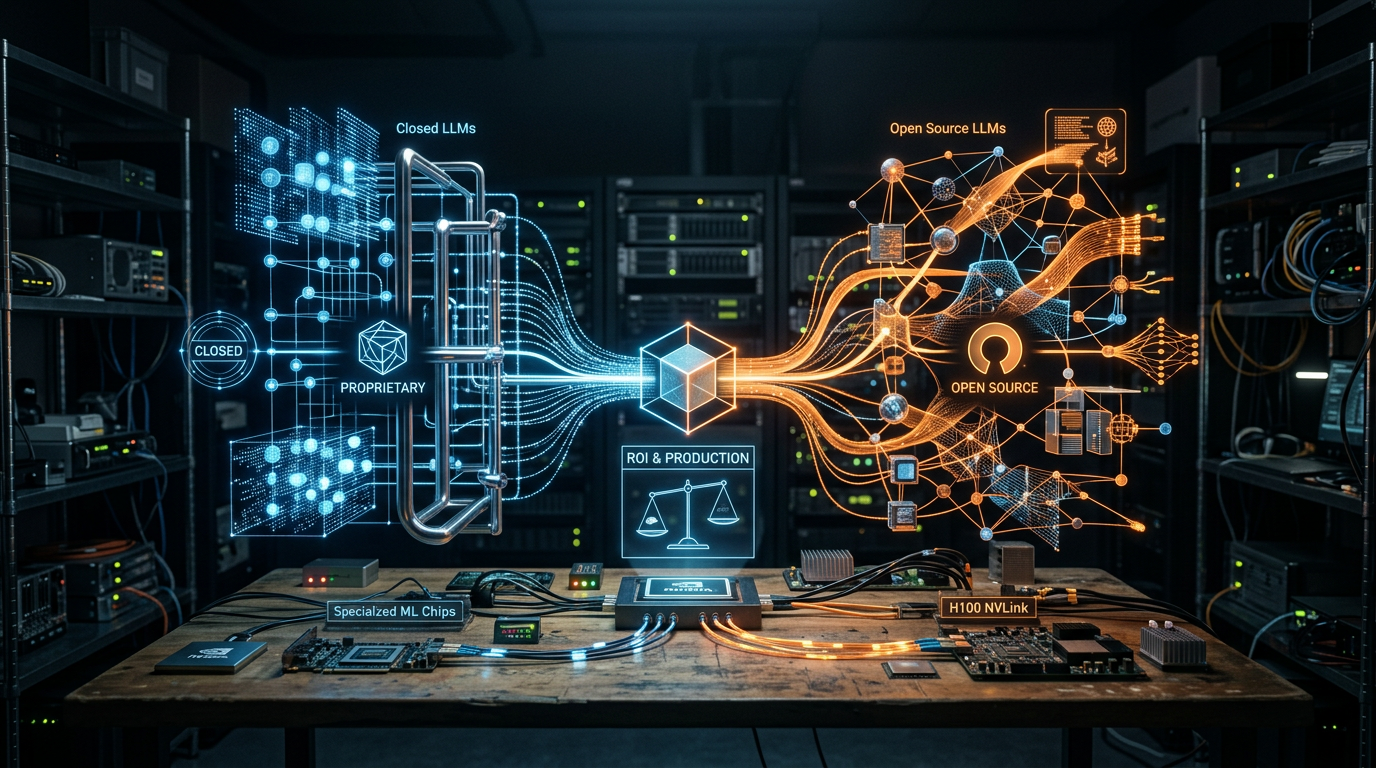 Machine Learning em 2026: LLMs Open Source vs Closed — qual stack realmente entr | EuNerd