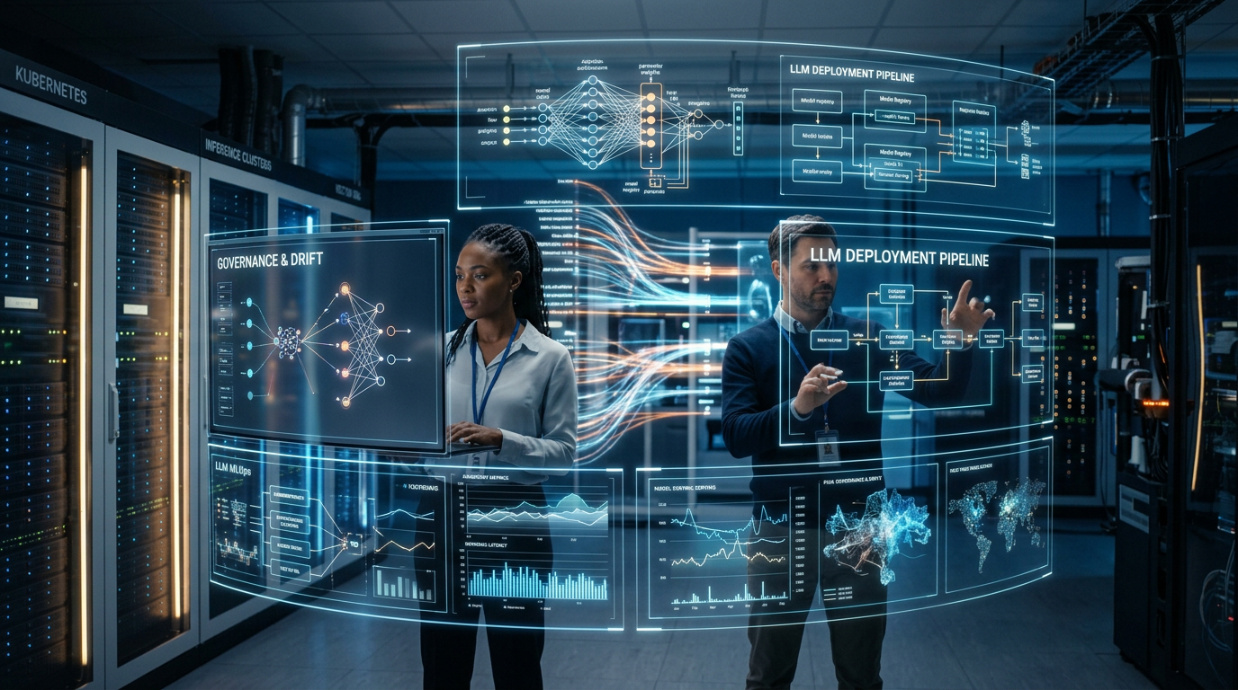 MLOps com LLMs em Produção em 2026: Arquitetura, Governança e Deploy Real | EuNerd