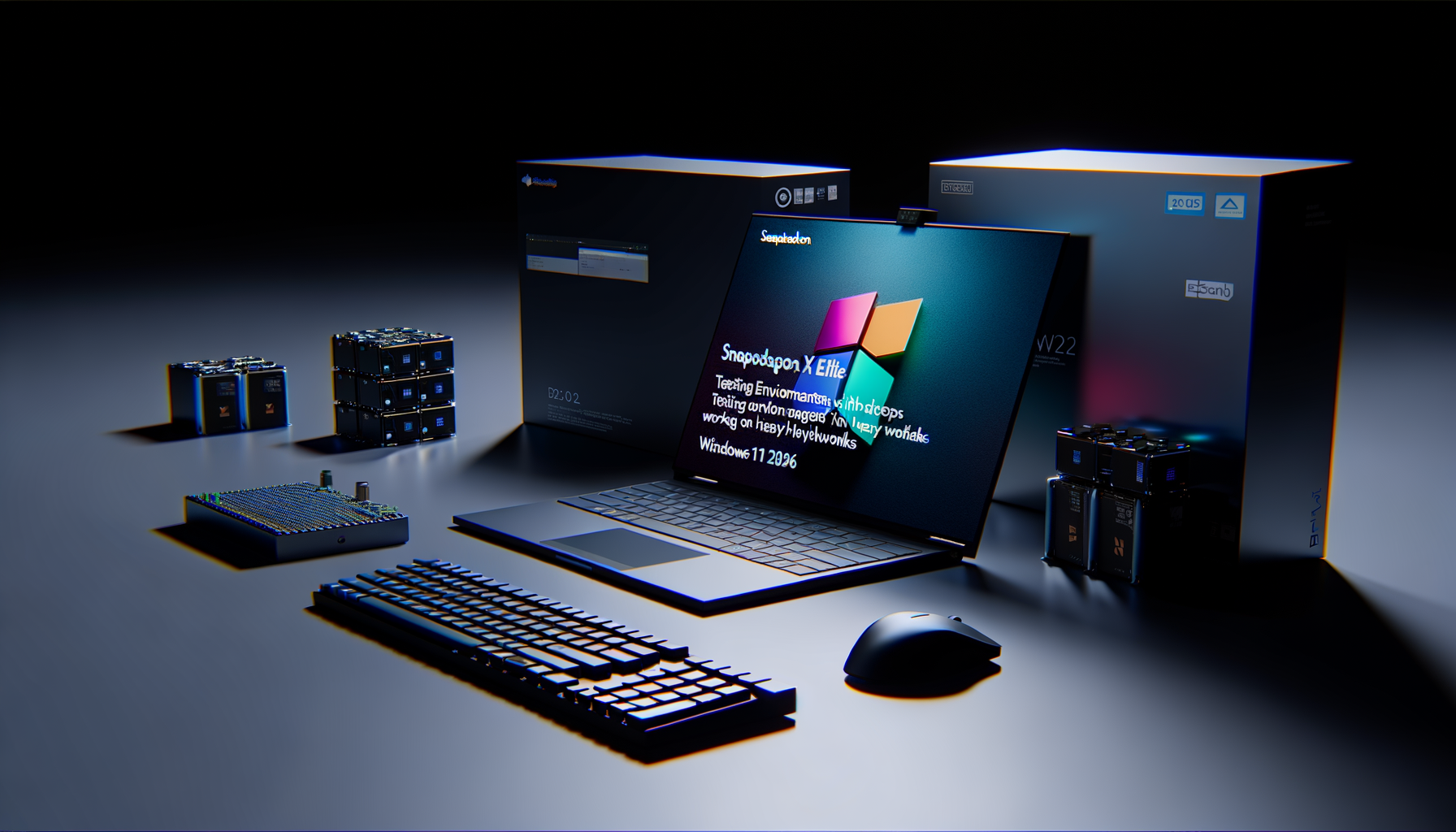Notebook com Snapdragon X Elite rodando Windows 11 24H2 para DevOps | EuNerd