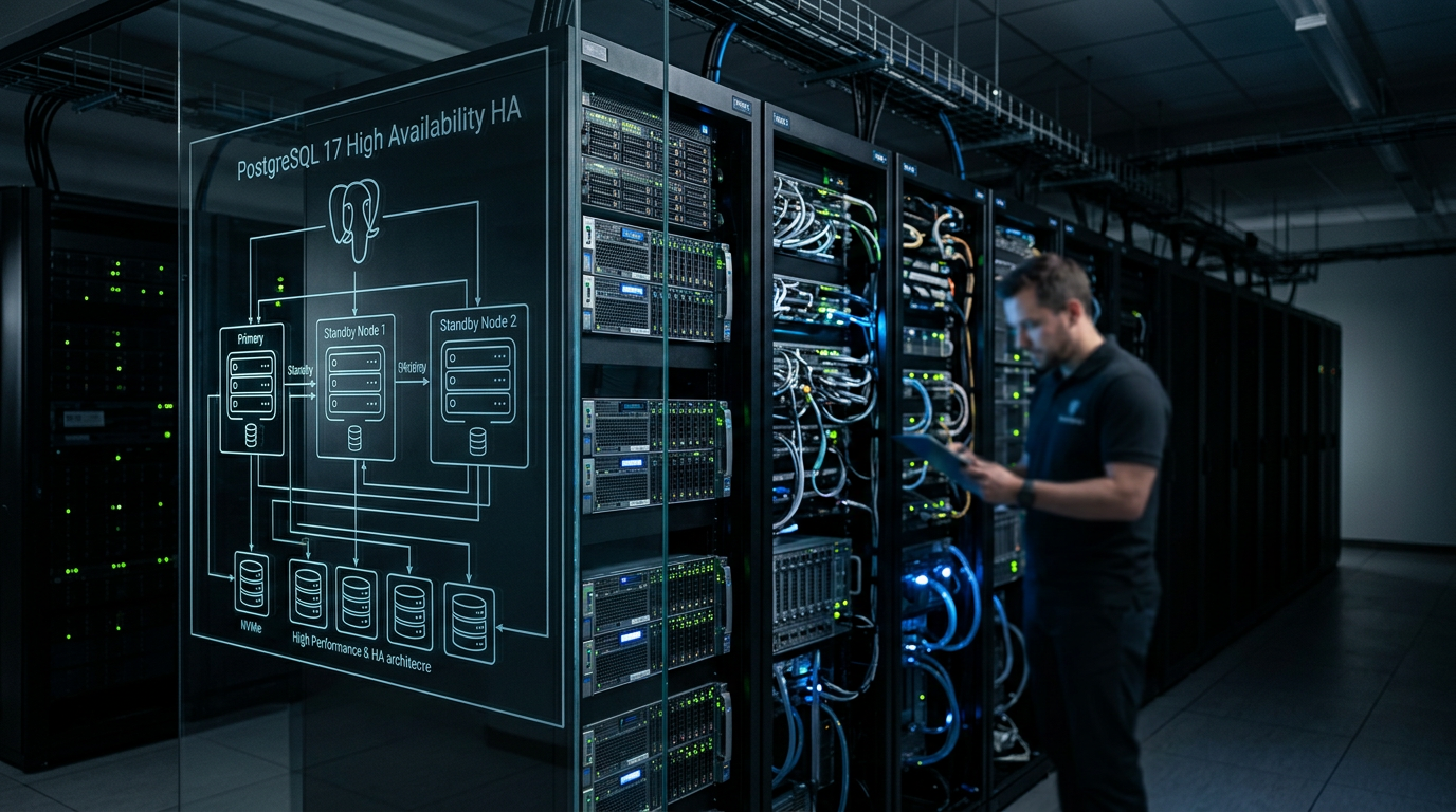 PostgreSQL 17 em Produção: Guia Completo 2026 para Alta Performance e HA | EuNerd