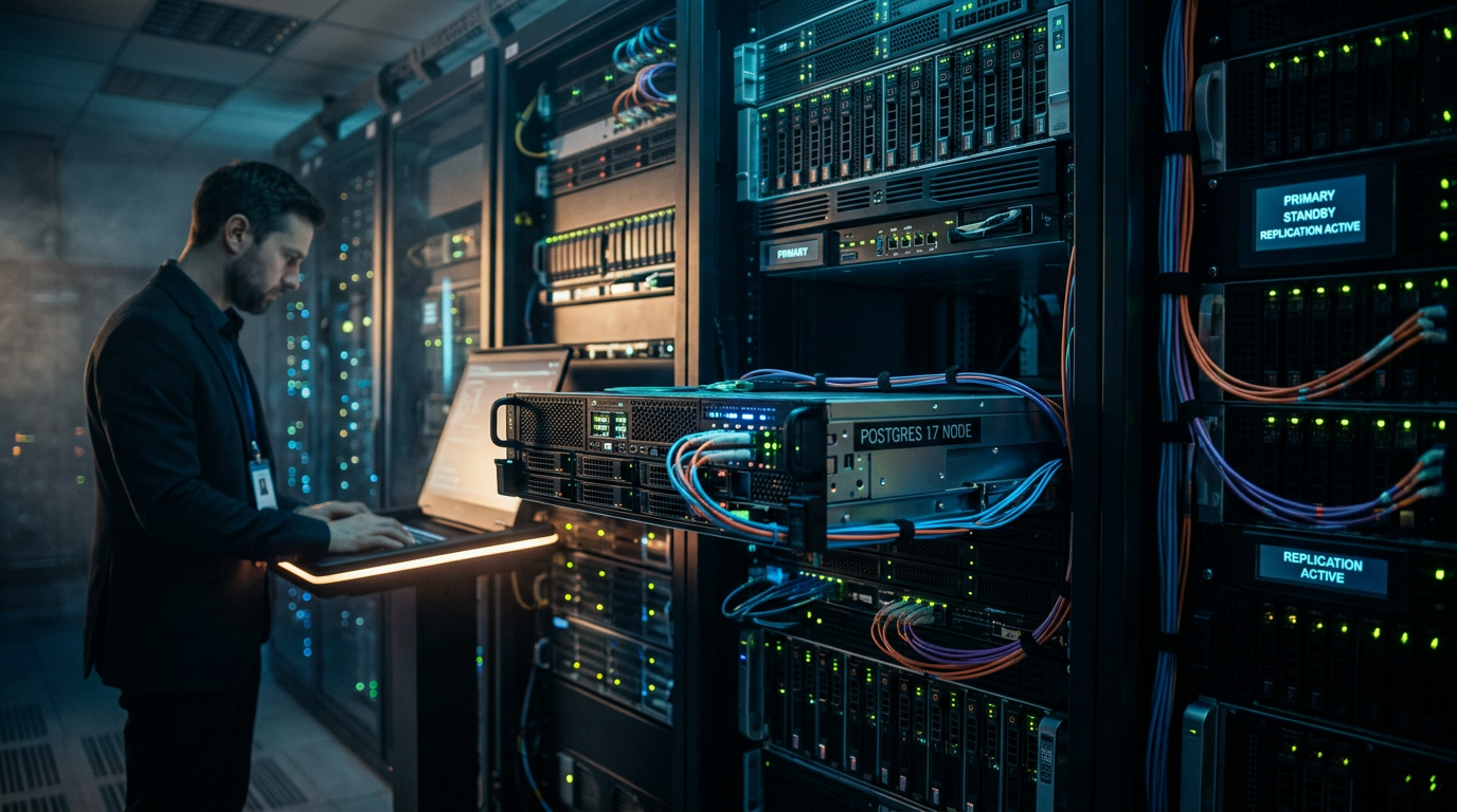 PostgreSQL 17 em Produção: Guia Completo de Implementação, Performance e HA em 2 | EuNerd