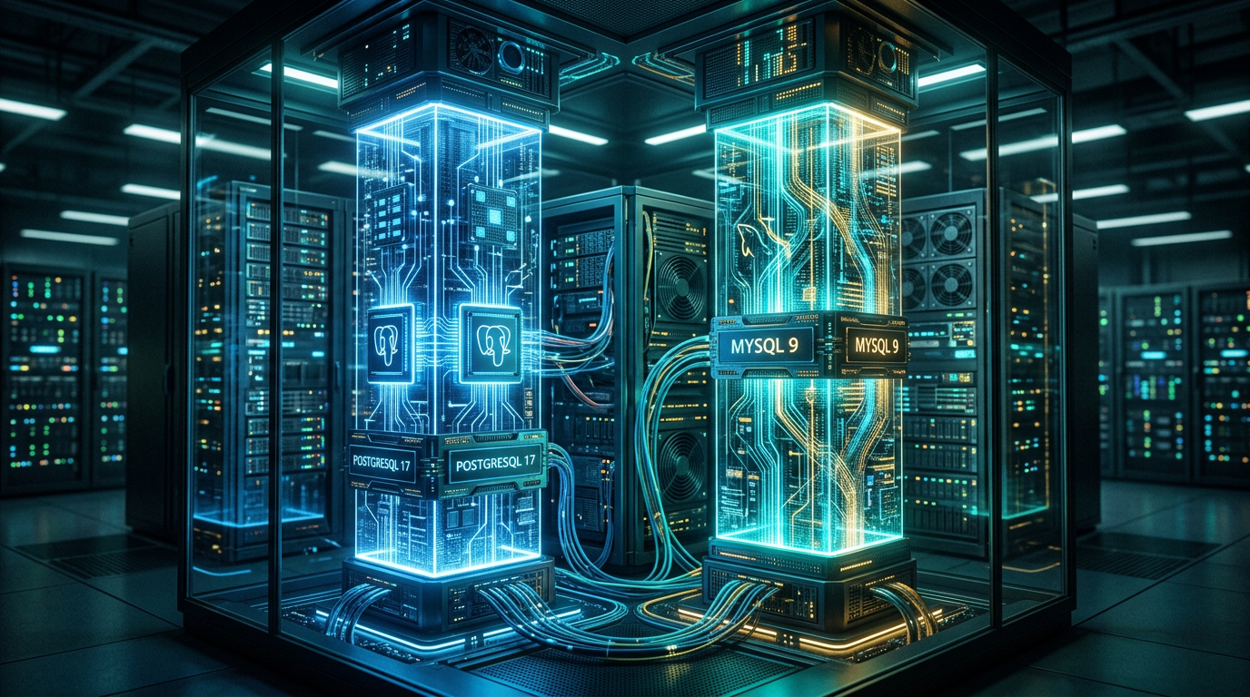 PostgreSQL 17 e MySQL 9: o novo padrão crítico de Banco de Dados em 2026 | EuNerd