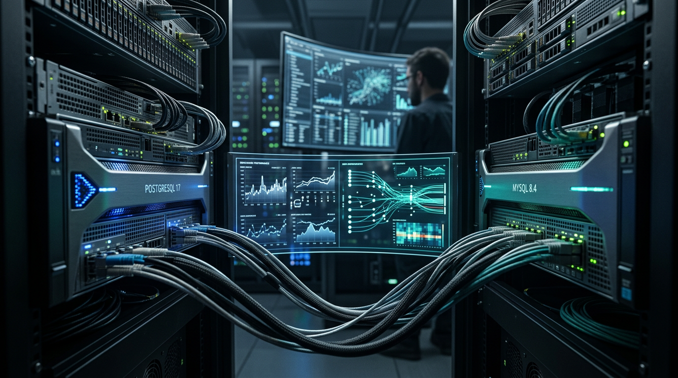 PostgreSQL 17 vs MySQL 8.4 LTS em 2026: Benchmarks Reais e Decisão Técnica para Produção | EuNerd