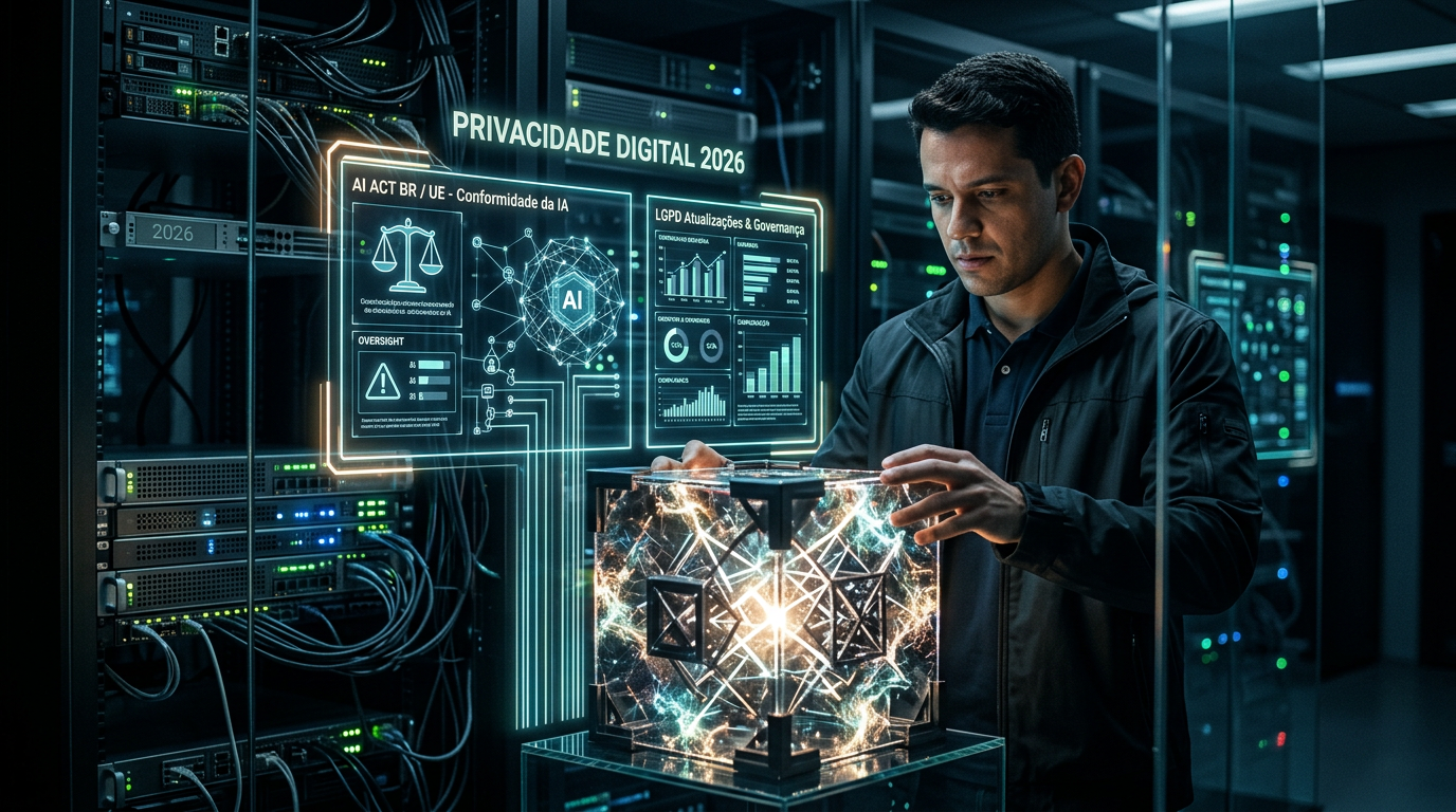 Privacidade Digital em 2026: AI Act, LGPD e criptografia pós-quântica exigem ação imediata | EuNerd