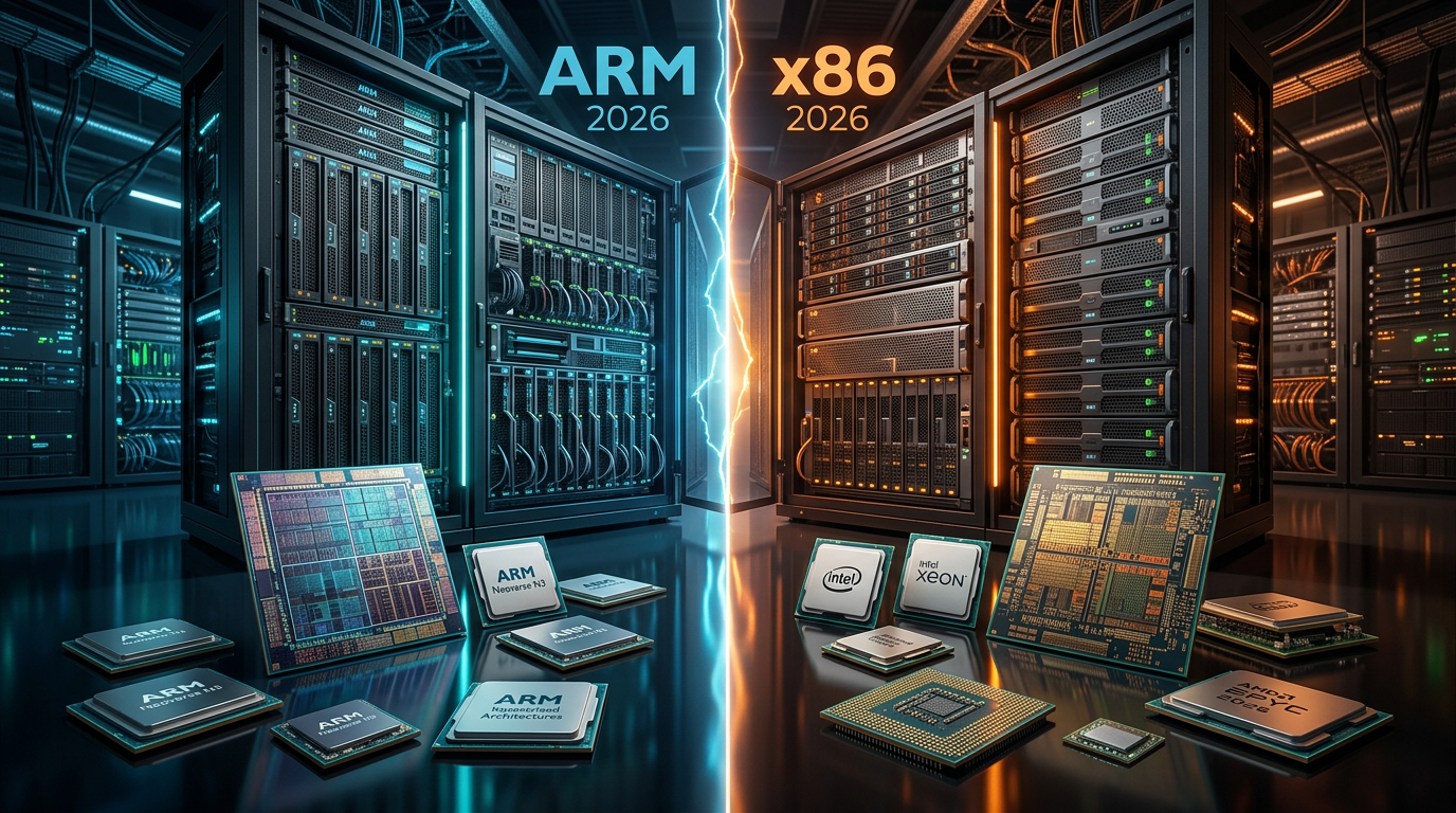 Processadores 2026: ARM vs x86 redefine a TI | EuNerd