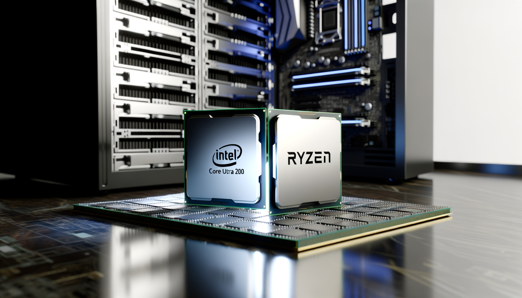 Processadores 2026: Intel Core Ultra 200 vs Ryzen 9000 em servidores e workstati | EuNerd