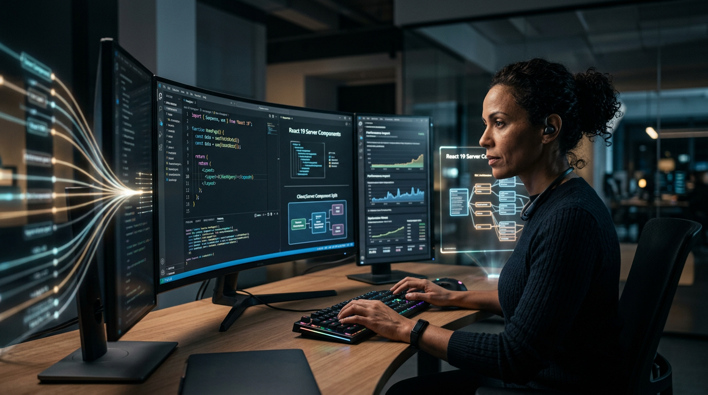 React 19 e Server Components redefinem o Desenvolvimento Web em 2026 | EuNerd