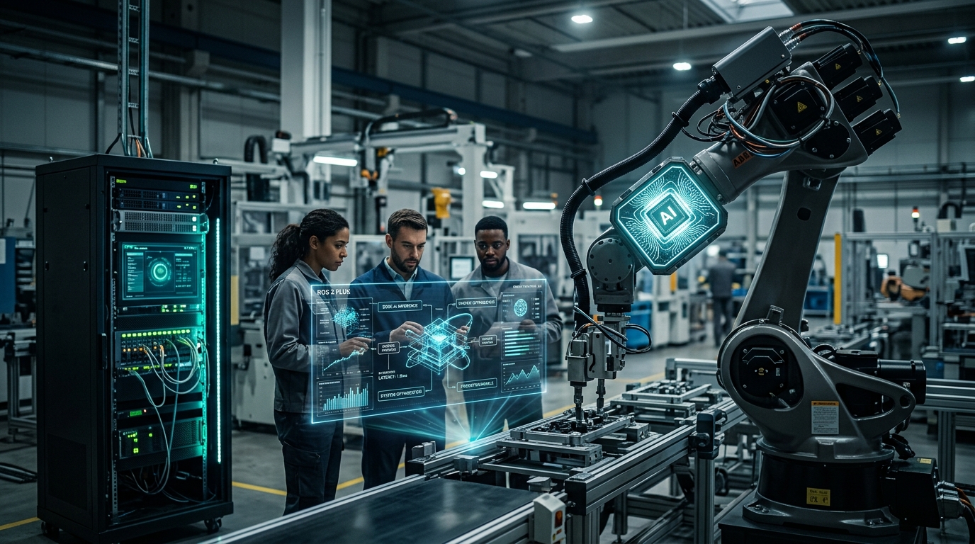 Robótica em 2026: ROS 2, IA Generativa e Edge Computing redefinem a TI industria | EuNerd