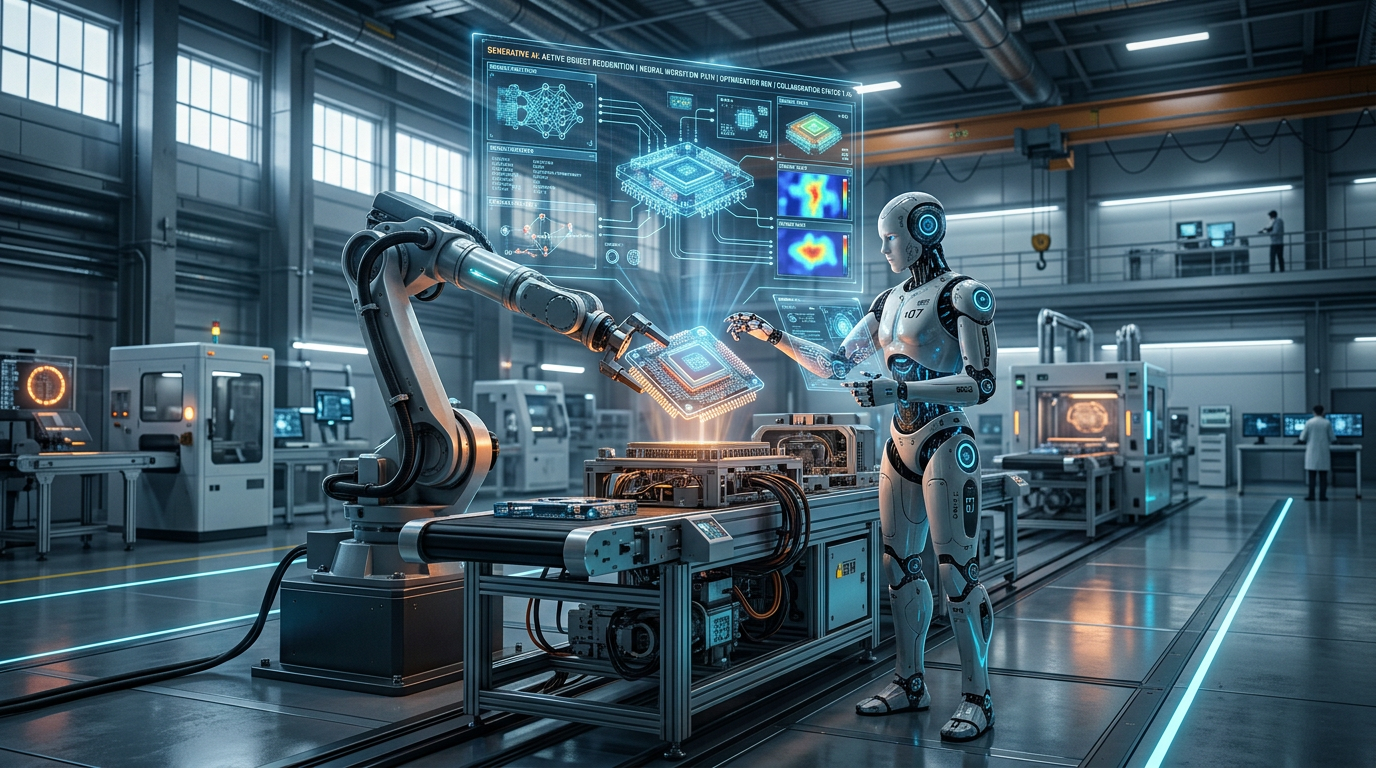 Robótica Autônoma com IA Generativa: O Novo Padrão Industrial em 2026 | EuNerd