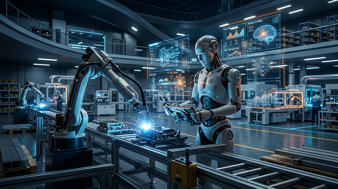 Robótica Autônoma com IA Generativa: o Novo Padrão Industrial em 2026 | EuNerd
