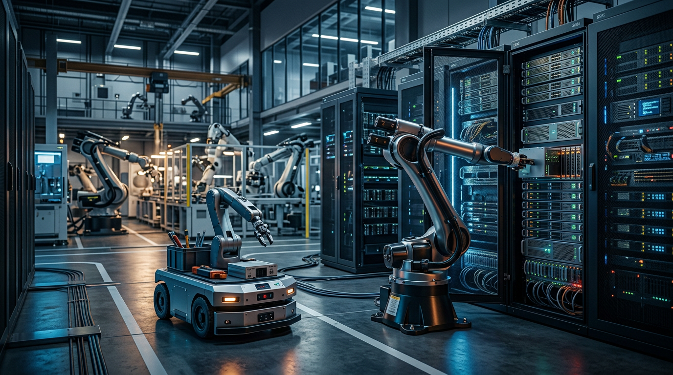Robótica em 2026 com IA generativa e ROS 2 integrada à infraestrutura de TI industrial | EuNerd