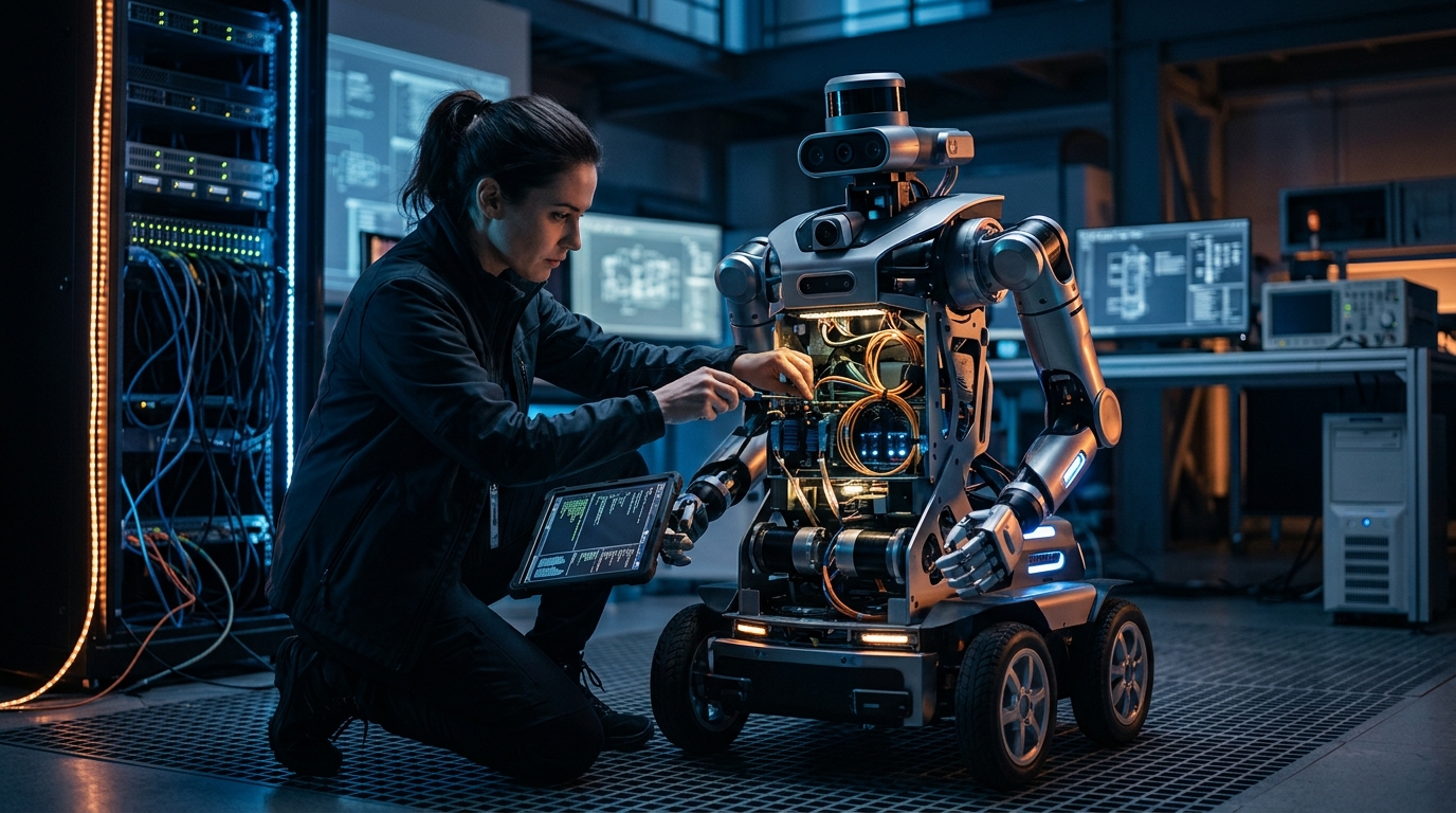Robótica em 2026: ROS 2, IA Física e a Nova Infraestrutura que TI Precisa Domina | EuNerd