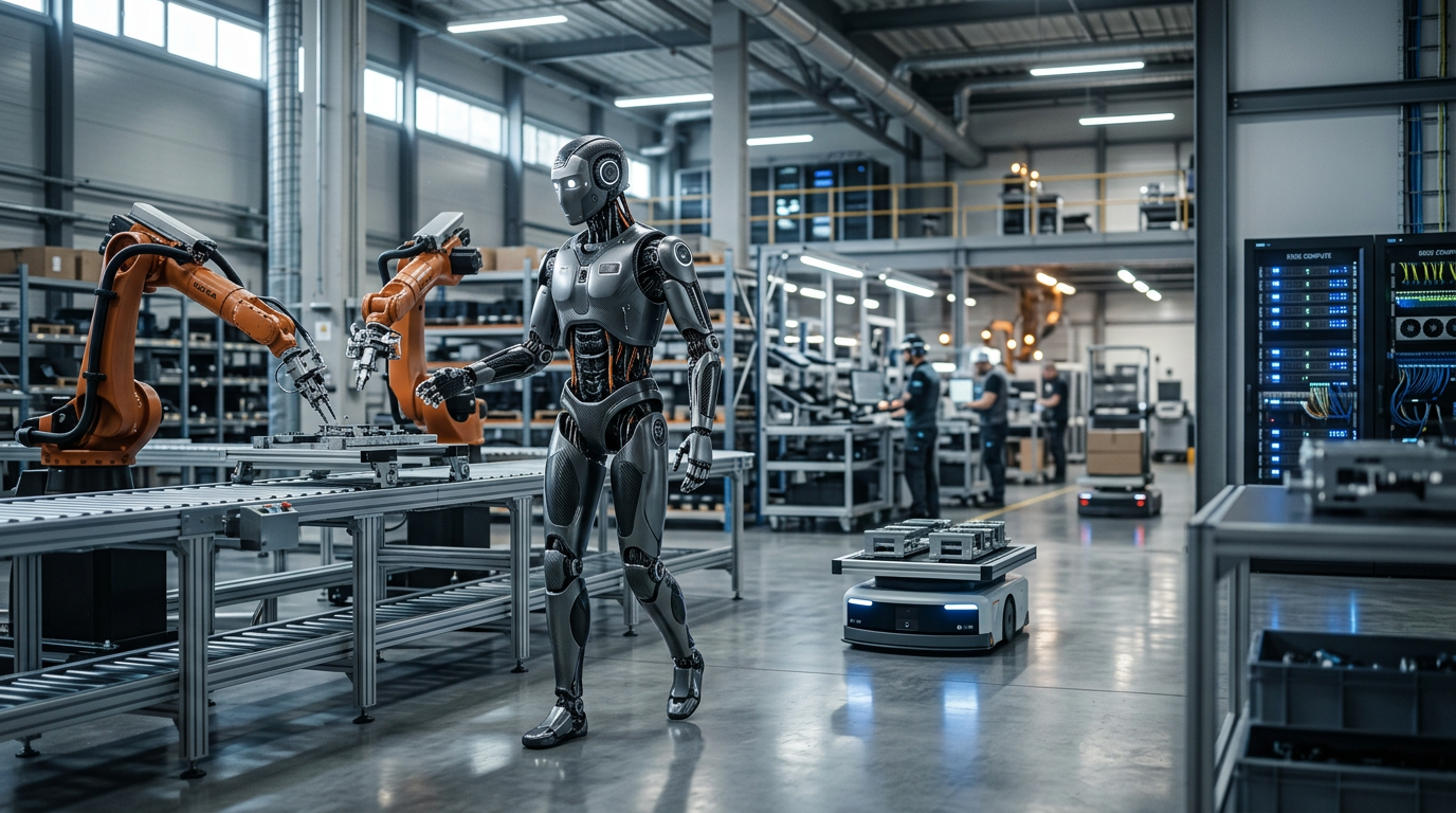 ROS 2, IA Física e Humanoides: O Novo Padrão da Robótica em 2026 | EuNerd
