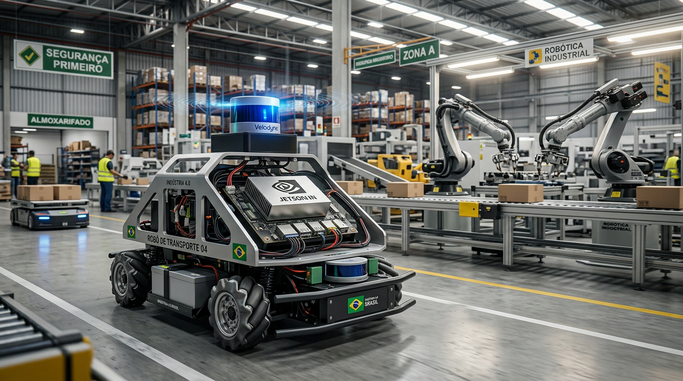 ROS 2 Humble e Edge AI: Como Implementar Robótica Industrial Moderna em 2026 | EuNerd
